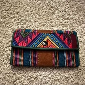 Embroidered wallet